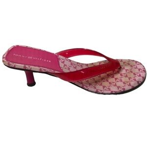 Vintage Tommy Hilfiger pink heels sandals Sz 7